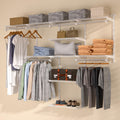 Homde Quality Closet Organizer System: 48 Ft Adjustable Metal Wire Shelves