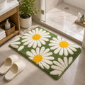 DECOVIA Sun Flower Super Soft AntiSkid Washable Bathroom Mat (40x60 CM)  Microfibre Water Absorbent Floor Mat for Bathroom/Kit
