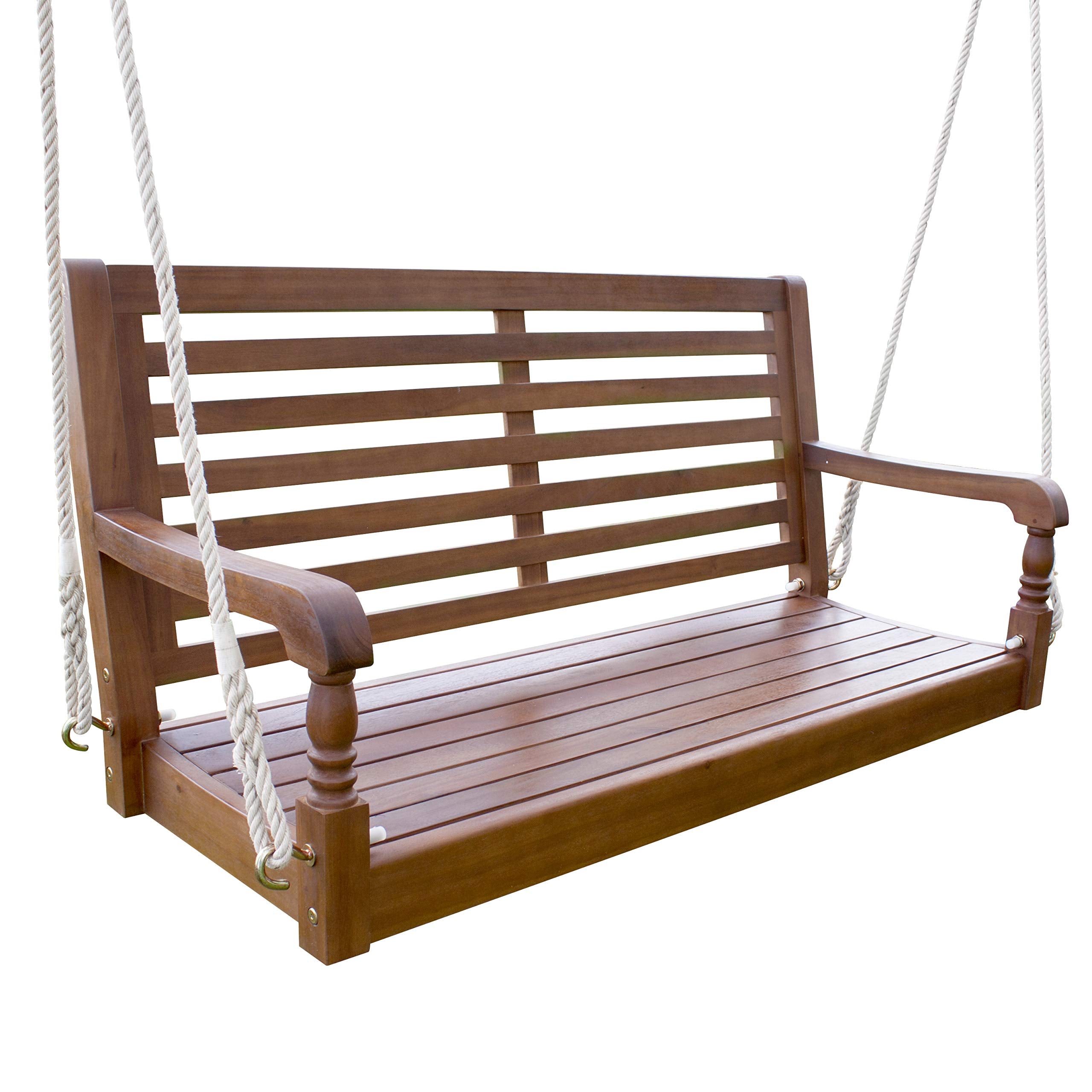 northbeam SWG0120210010 Nantucket Porch Swing, Acacia, Natural, 20.28d x 46.46w x 22.24h