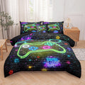 Ninenine Gaming Bedding Sets, 6Pcs Full Size Comforter Size For Boys,Gaming Bedding Sets For Boys Bed In A Bag Gaming Comforter