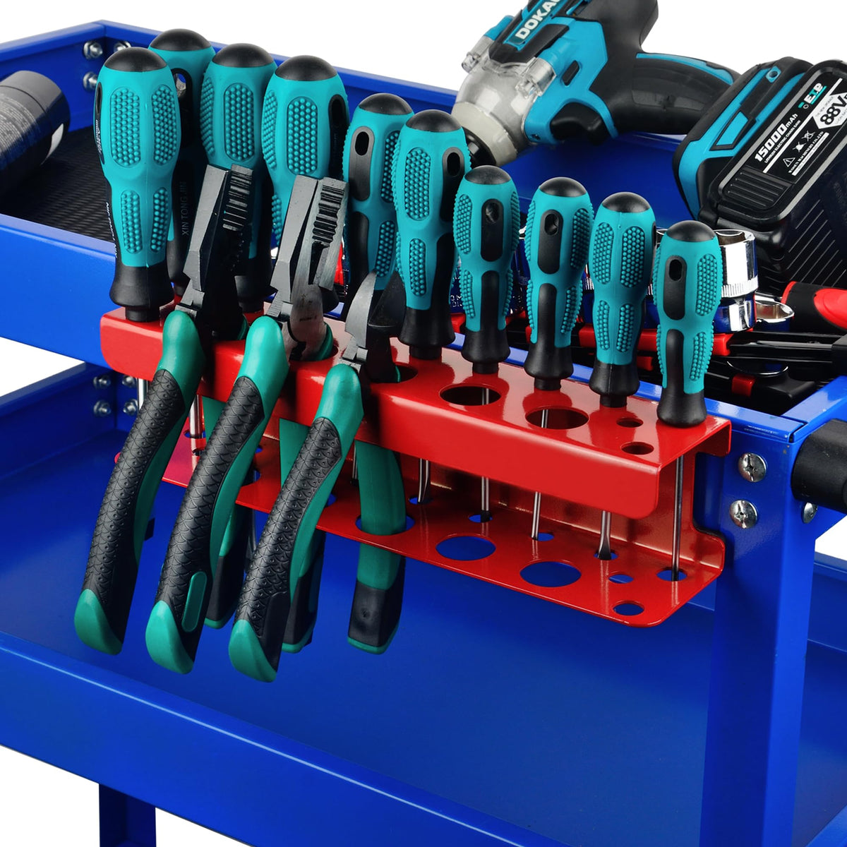 Ulibermagnet Magnetic Screwdriver Holder,Heavy Duty Pliers Metal Organizer Rack,Wall Mount Garage Organizer For Screwdriver, Pli