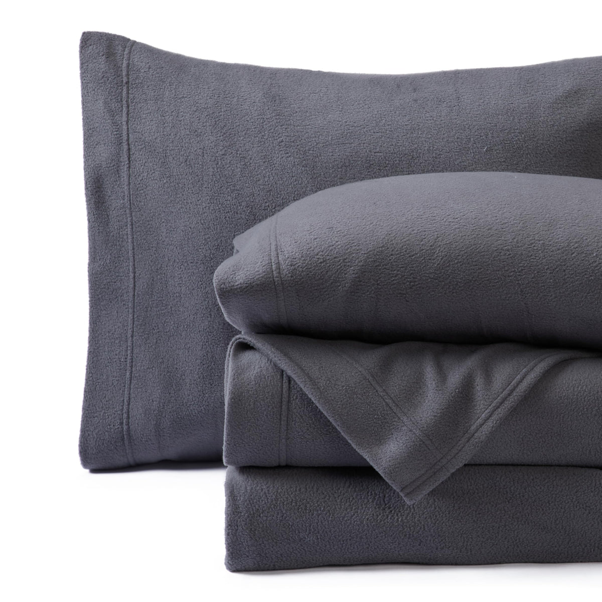 Springtree Home Micro Fleece Sheets Set With Deep Pockets | Queen Size Ultra Soft Micro Fleece Sheets Queen Size | Classic Polar