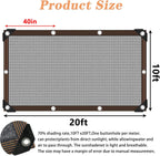 Shade Cloth With Grommets,Outdoor Sun Shade Awning,Garden Shade Netting For Plants Cover Greenhouse Patio Dog Kennel Chicken Coo