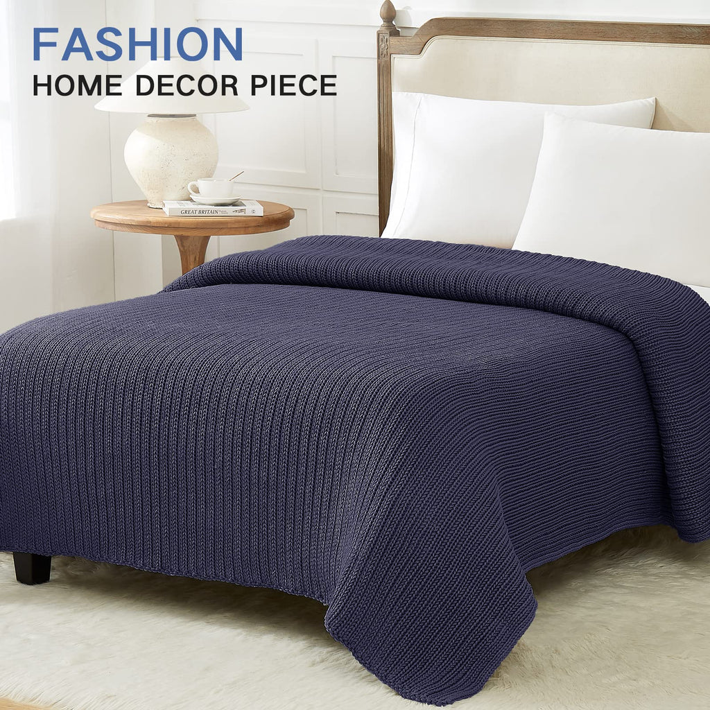 Guohaoi Knitted Weighted Blanket(Dark Grey 50''X60'' 7Lbs),Home D  Cor Cooling Throw Blanket For Hot Sleepers,Hand Made Chunky K