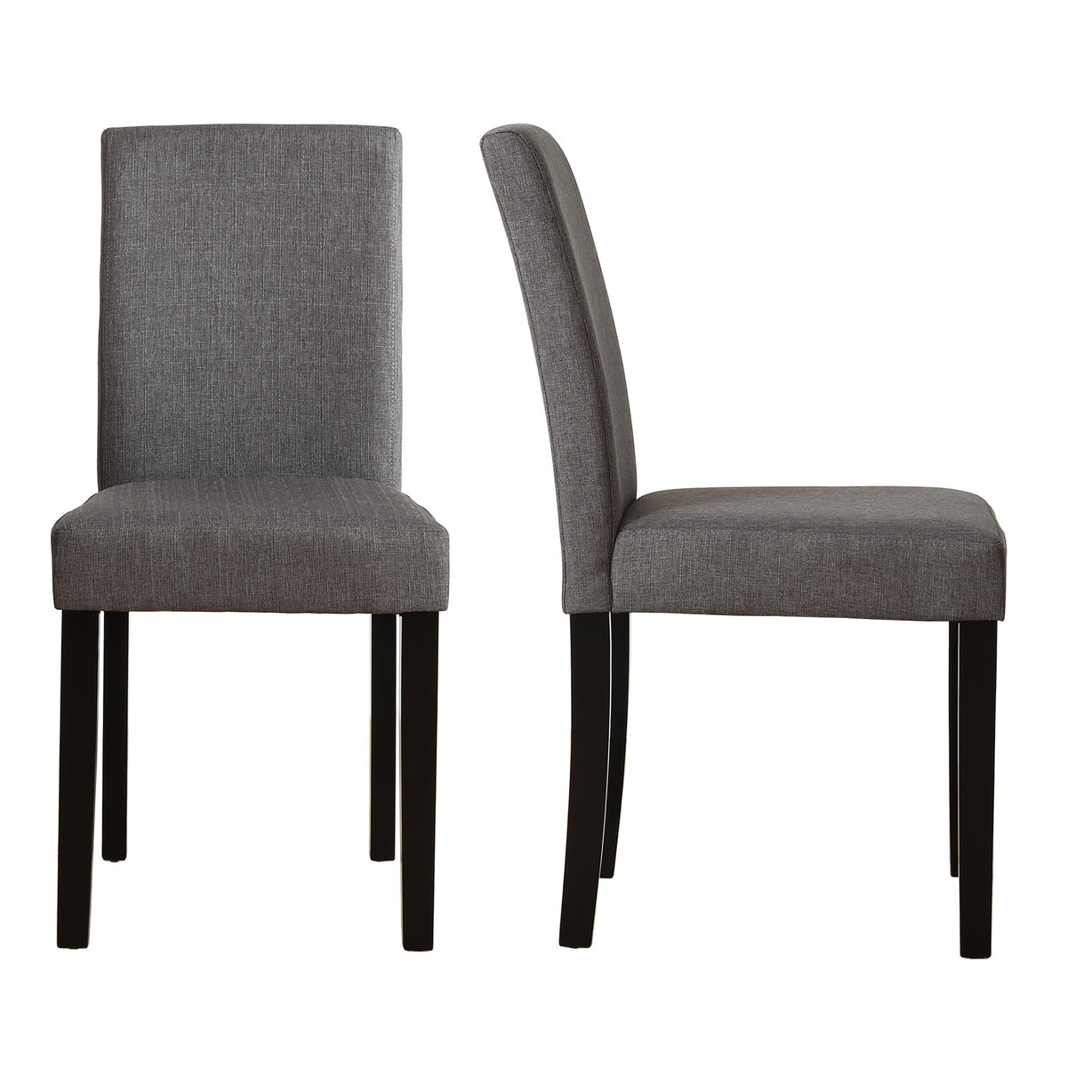 Thksbought Modern Pu Upholstered Dining Chairs Elegant Design Dining Room Chairs (Black Set Of 2)