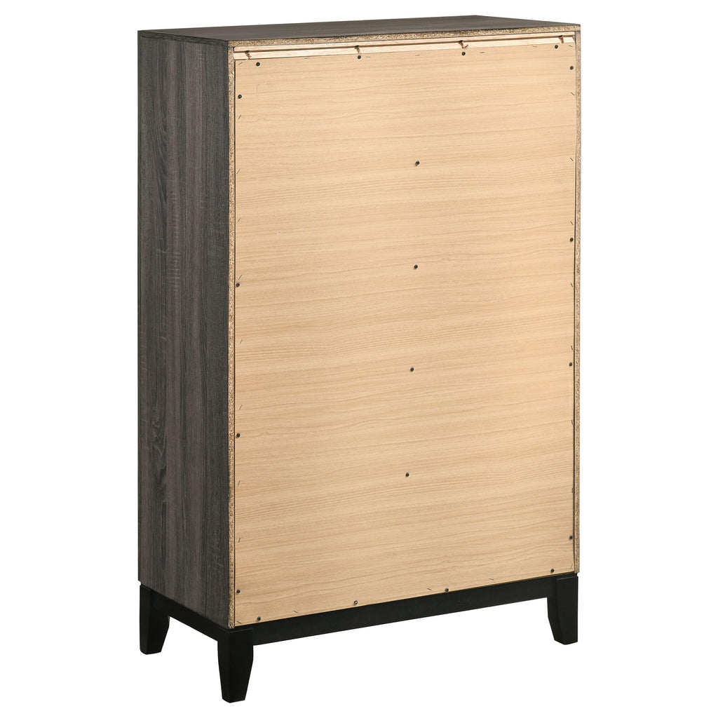 Coaster Home Furnishings Watson 5-Drawer Bedroom Chest Grey Oak