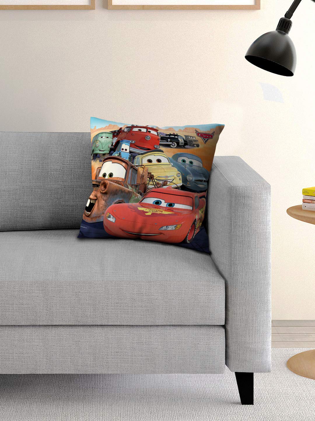 Athom Living KidS Polyester Disney Cushion Cover, 40 X 40 Cm, Multicolour