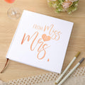 Bridal Shower Guest Book from Miss to Mrs Scrapbook Letters to the Bride Scrapbook with 2 Pens 8.7 Wedding Guest Book with 144 P