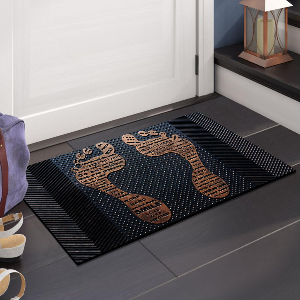 A1 Home Collections A1Hc Rubber Pin Welcome Door Mats 18'X30' For Outdoor Entrance, Fun Designed Doormat, Welcome Mats For Fro