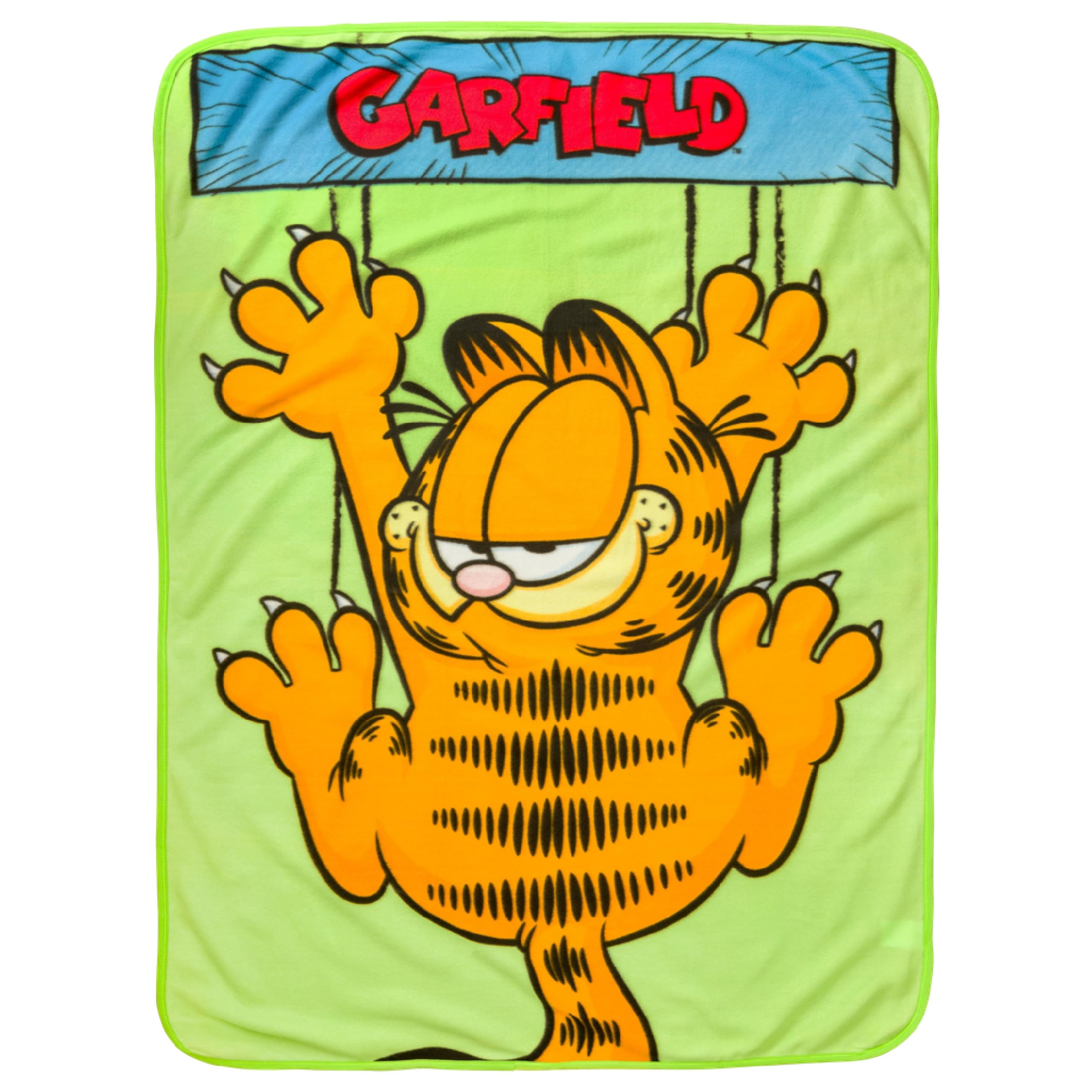 Silver Buffalo Garfield Hanging On Fleece Throw Blanket, 45' X 60'