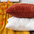 Cosibono Pumpkin Fall Decorative Throw Pillow Covers 12'X20', Set Of 2 Caramel Soft Faux Fur Pillow Covers For Autumn Harvest,