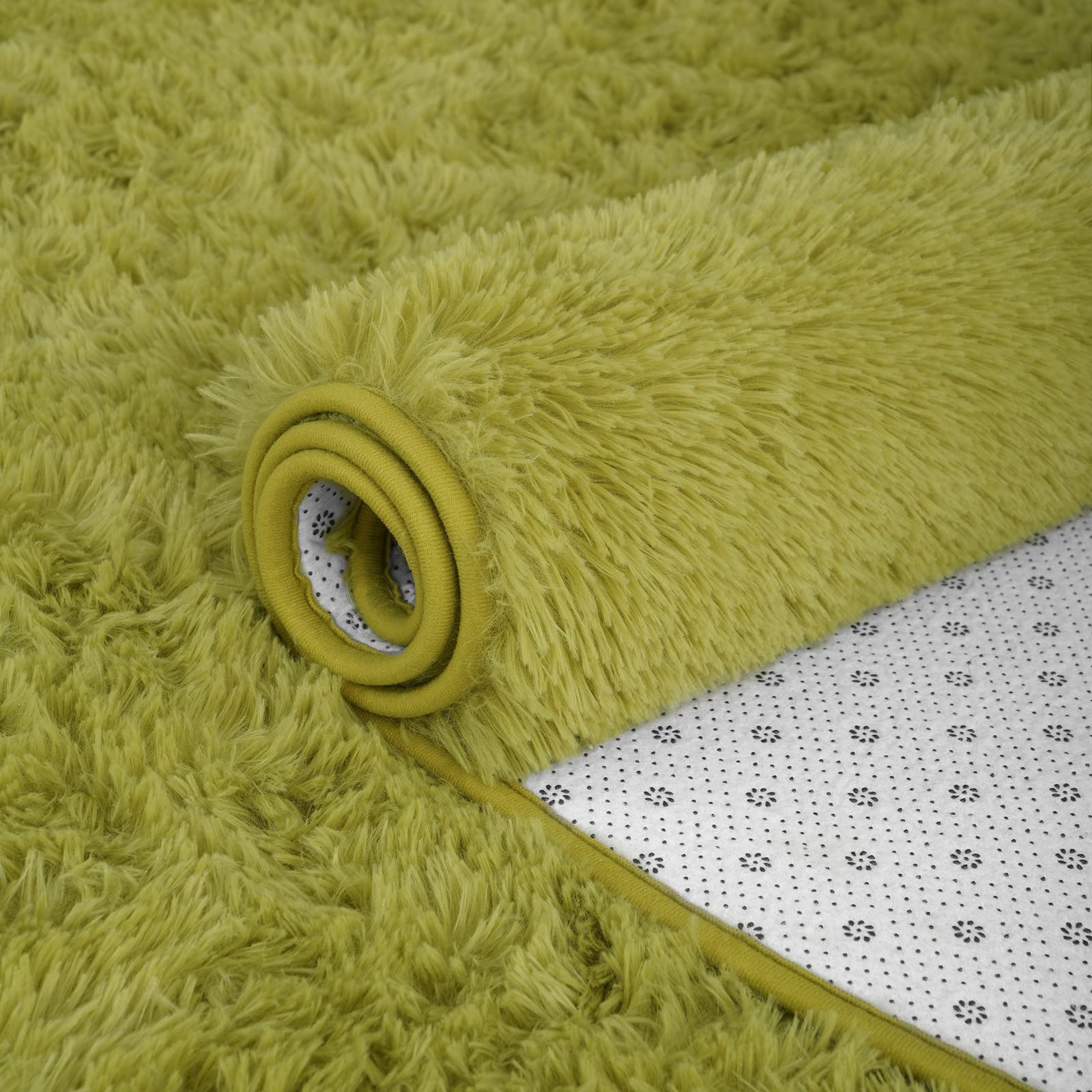 Iseau Oval Fluffy Rug Carpets, Modern Plush Shaggy Area Rug For Kids Bedroom Extra Comfy Cute Nursery Rug Bedside Rug For Boys G