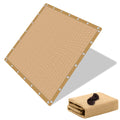 90% Shade Cloth Sun Fabric Privacy Screen Cover For Patio Garden Pergola Canopy With Gromments (Mocha, 8X10 Ft)