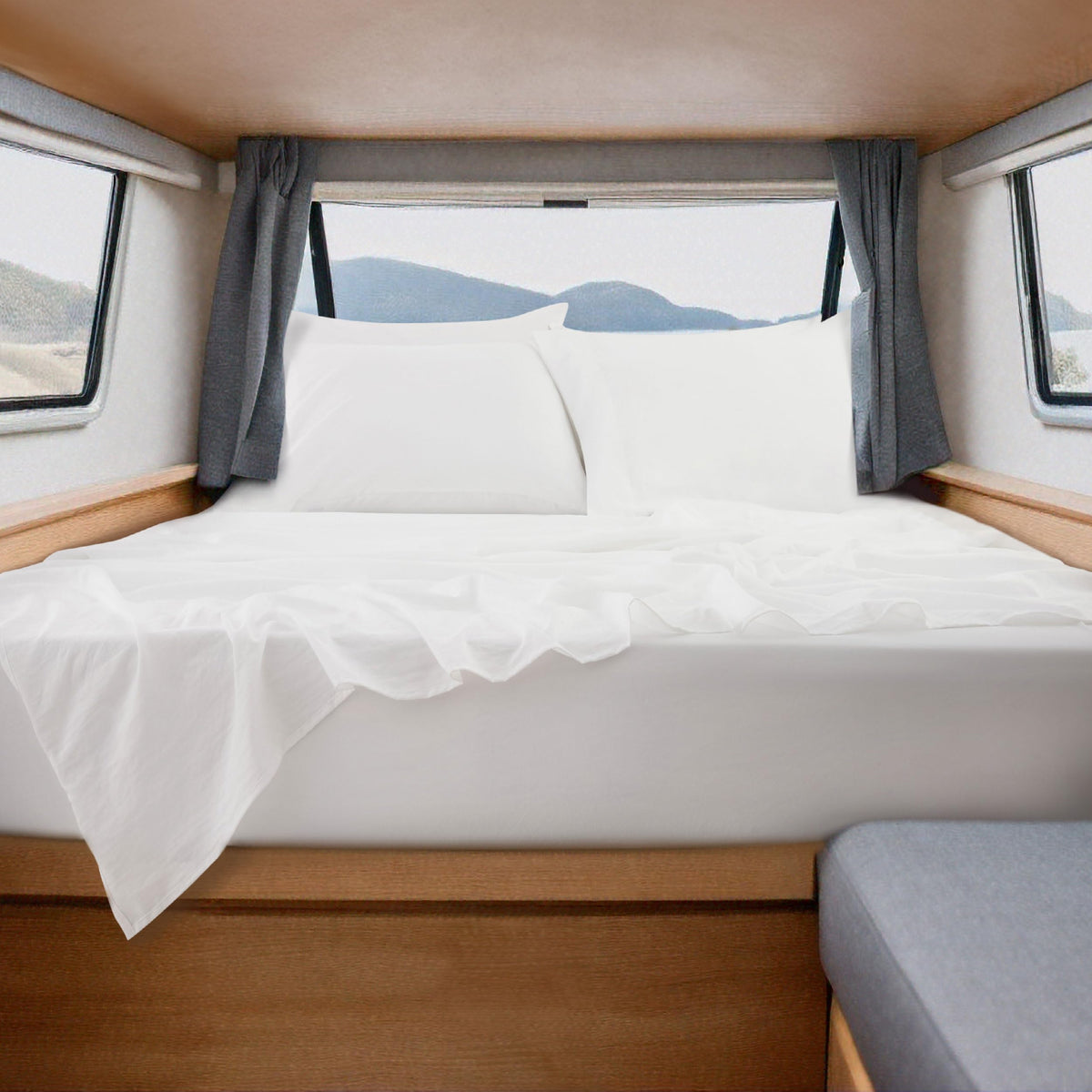 Bedsure Rv Short Queen Sheet Set - 6 Piece, Prewashed Ultra-Soft Bed Sheets For Rv, Deep Pocket Fits Mattresses Up To 18 Inches