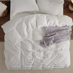 Bedsure 100% Washed Cotton Duvet Cover King Size - Warm Sand Minimalist Duvet Cover Linen Like - 3 Pieces Gentlesoft™ Plain Simple Cotton Bedding Set With 2 Pillow Shams (Warm Sand, King, 104'X90')
