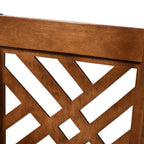 Baxton Studio Caron Contemporary Fabric Cut-Out Back Counter Stool, Grey and Walnut, 2-Pieces/Set (161-2PC-9886-HT)