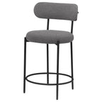 Coaster Home Furnishings Viola Boucle Upholstered Counter Chair Grey (Set of 2)