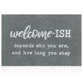Large Welcome Mats Outdoor Front Door Mat Indoor Entrance With Non Slip Rubber Back Funny Welcome-Ish Durable Doormats Entryway