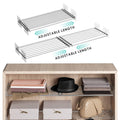 jkxoo 2Pcs Expandable Closet Tension Shelves Organizer, 16.5~31L x11.8W