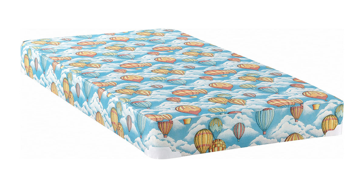 Vincent 5&quot; Balloon Foam Mattress with Wood Bunkie Blue, Twin