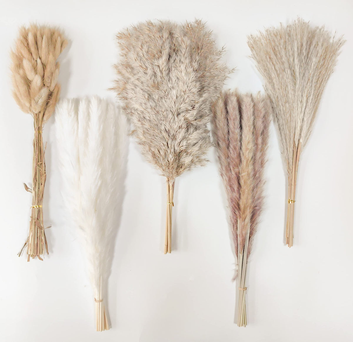 Dried Pampas Grass Decor 115 Pcs Dried Plants,Dried Flowers Natural Pompas Floral For Wedding, Boho Decor , Home, Rustic Party,