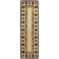 Rizzy Home Alora Decor Ryder 2'6" X 8' Tribal Tan/Sage/Navy/Burgundy Hand-Tufted Rug
