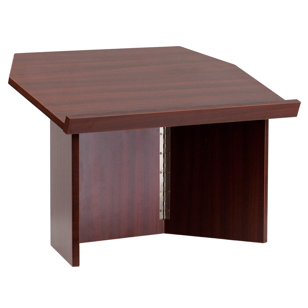 Flash Furniture Mysta Foldable Tabletop Lectern In Mahogany