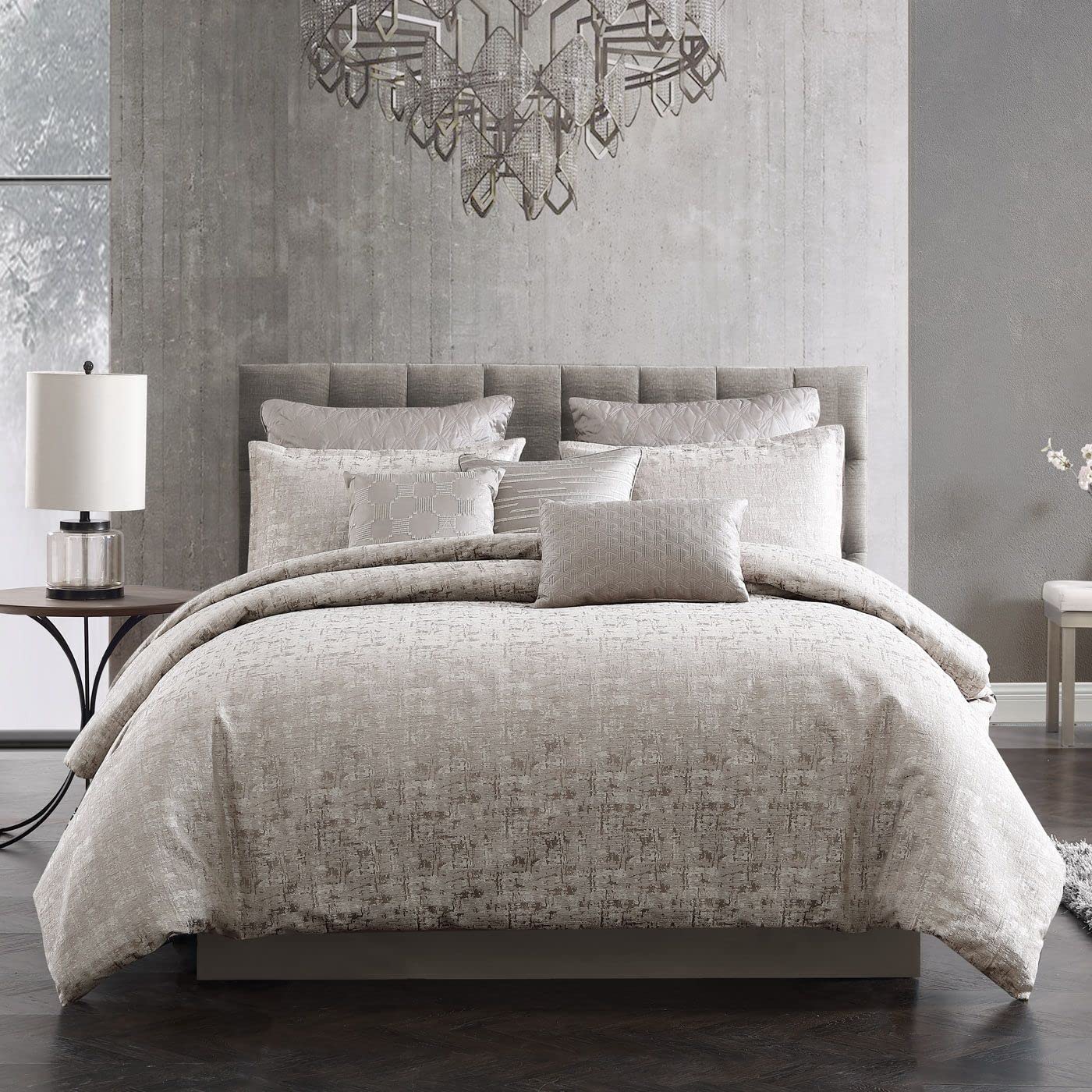 Riverbrook Home Genoa Comforter Set, King, Set Of 10, Gray