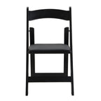 Solid Wood Upholstered Folding Chair Set, Dining Room (Set of 4)