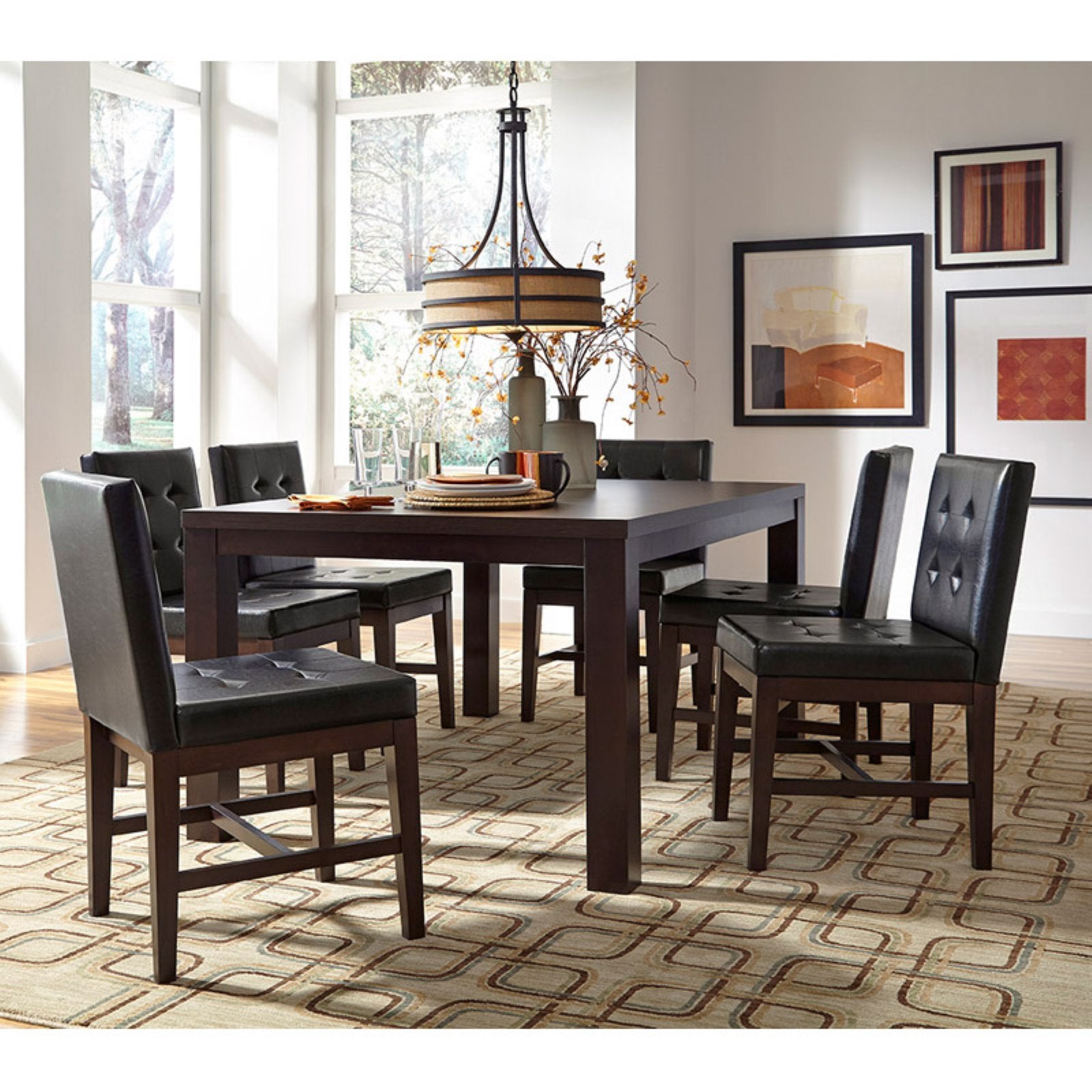 Progressive Furniture Athena Dining Upholstered Chairs Set Of 2, 18&quot; W X 23&quot; D X 35&quot; H, Brown