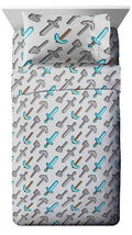 Jay Franco Minecraft Isometric Characters Full Sheet Set - Super Soft And Cozy Kids Bedding Features - Fade Resistant Polyester