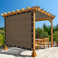Amagenix 90% Shade Fabric 20'X 24' Mocha Sun Shade Cloth With Brass Grommets For Pergola Replacement Shade Cover Canopy, Heavy D