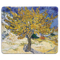 Dealzepic - Art Mousepad - Natural Rubber Mouse Pad With Famous Fine Art Painting Of Mulberry Tree By Vincent Van Gogh - Stitche