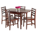 Winsome Pulman Dining, 48.03' W x 29.92' D x 29.29' H, Walnut