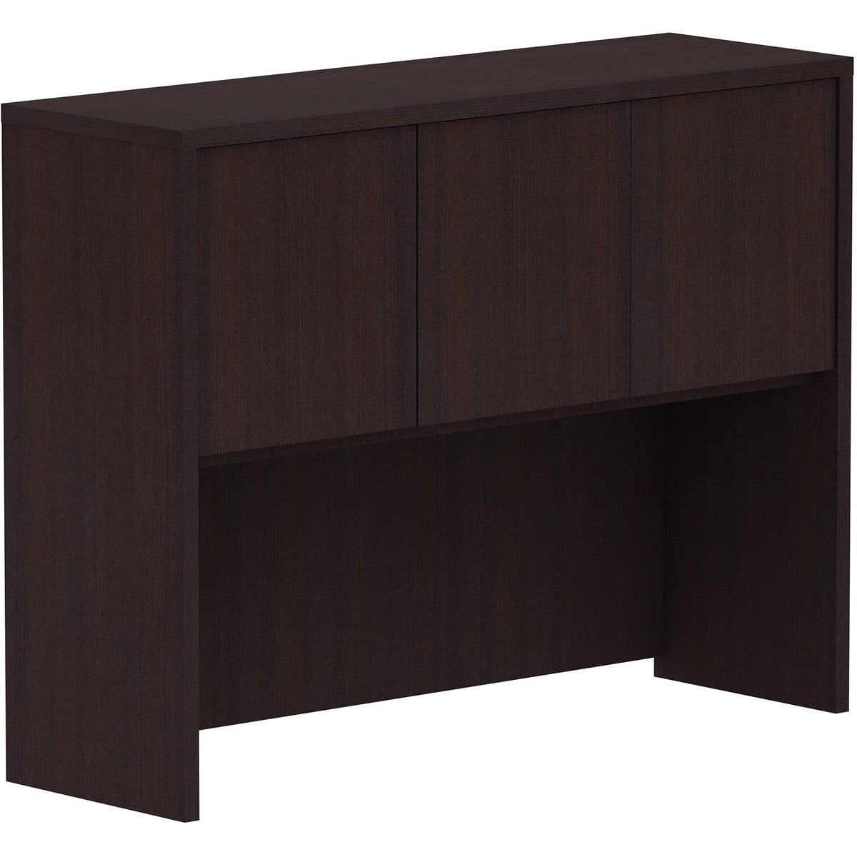 Lorell Esstentials Laminate Desk Hutch, Espresso