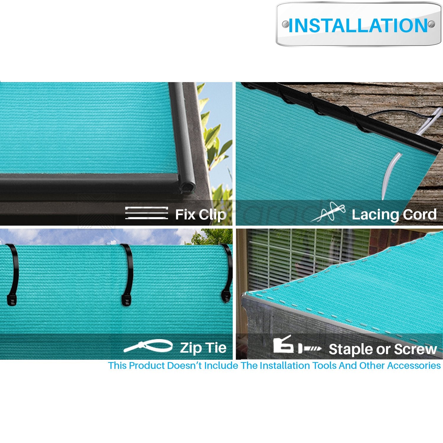 Patio Paradise 6' X 194' Shade Cloth 6/8/12 Ft Sun Shade Fabric Roll Uv Block Windscreen Canopy Pergola Cover Cloth Sunscreen Fa