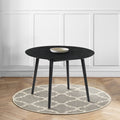 Armen Living Arcadia 42 '' Round Dining Table in Black Wood