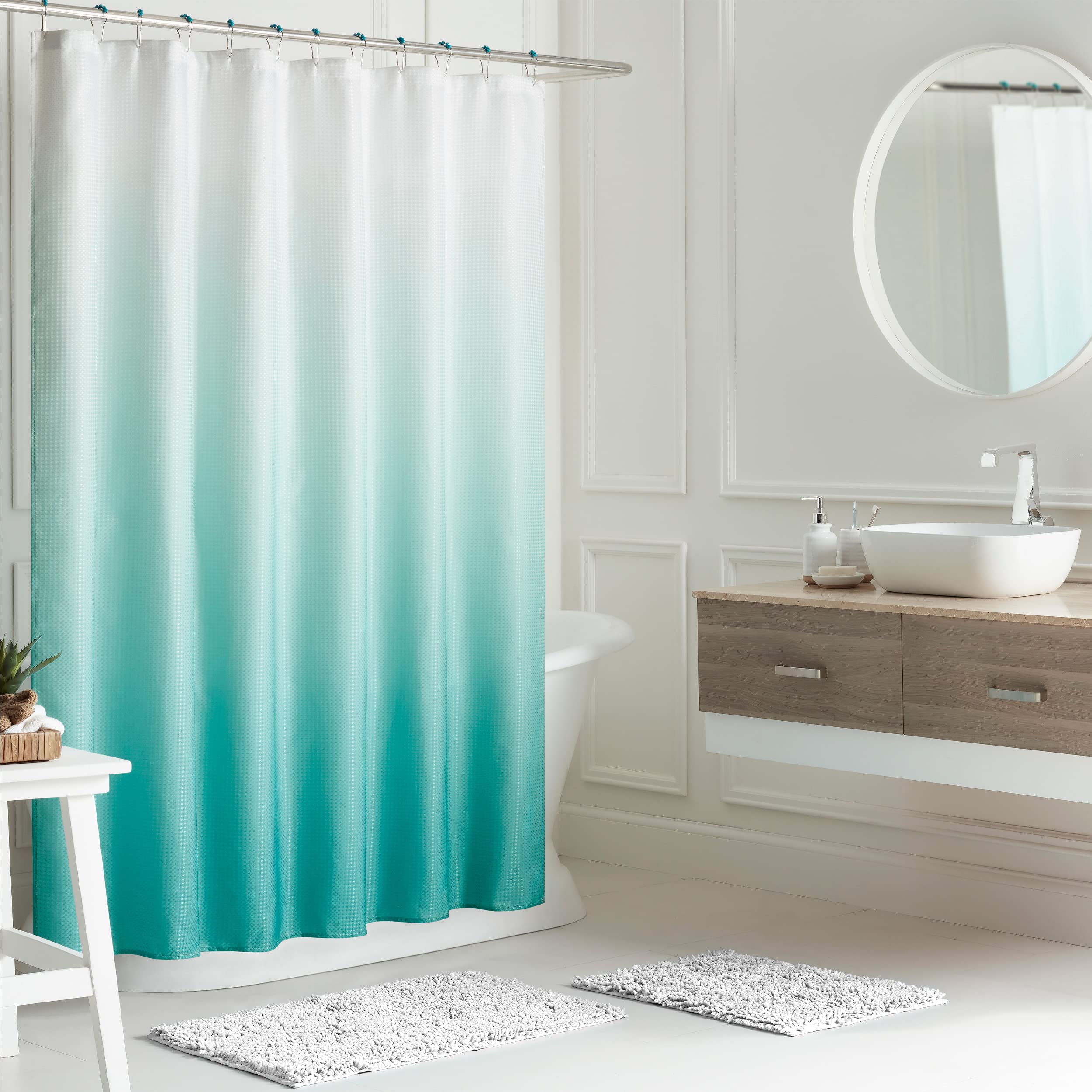 Creative Home Ideas Bathroom Sets with Shower Curtain and Rugs| Shower Curtain Sets with Rugs, Shower Curtain, Liner Set, 2 Chen