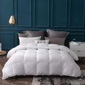 Globon Goose Down Comforter King Size All Season,400 Thread Count Ultra Soft Noiseless Shell,800 Fill Power, Medium Weight Duvet