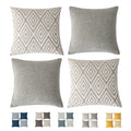 Hpuk Decorative Throw Pillow Covers Set Of 4 Couch Pillows Accent Cushion Cover For Couch Sofa Living Room, 20'X20' Inches, Grey