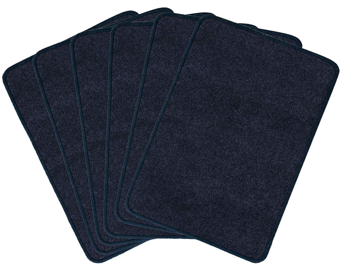 Kuber Industries Microfiber Anti Slip 6 Pieces Bath Mat 22x14, Grey  CTKTC39922