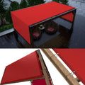 ColourTree 7  x 22  Red Waterproof Pergola Sun Shade Canopy Replacement Cover UPF50, Commercial Grade 260 GSM Cloth for Outdoo