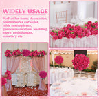 Hoemwarm 36 Pcs Silk Rose Bouquet Bridal Artificial Flowers,Fake Rose Long Stem Realistic Artificial Flowers Bulk For Wedding Bo