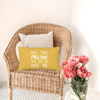 Sufamb Hug This Pillow Until You Can Hug Me Throw Pillow Covers Decor For Bedroom,12''X20'' Pillow Case, Boyfriend Girlfriend Bi