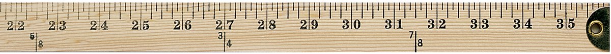 Westcott 10425 Wooden Yardstick With Brass Ends And Hang Holes, Clear Lacquer Finish
