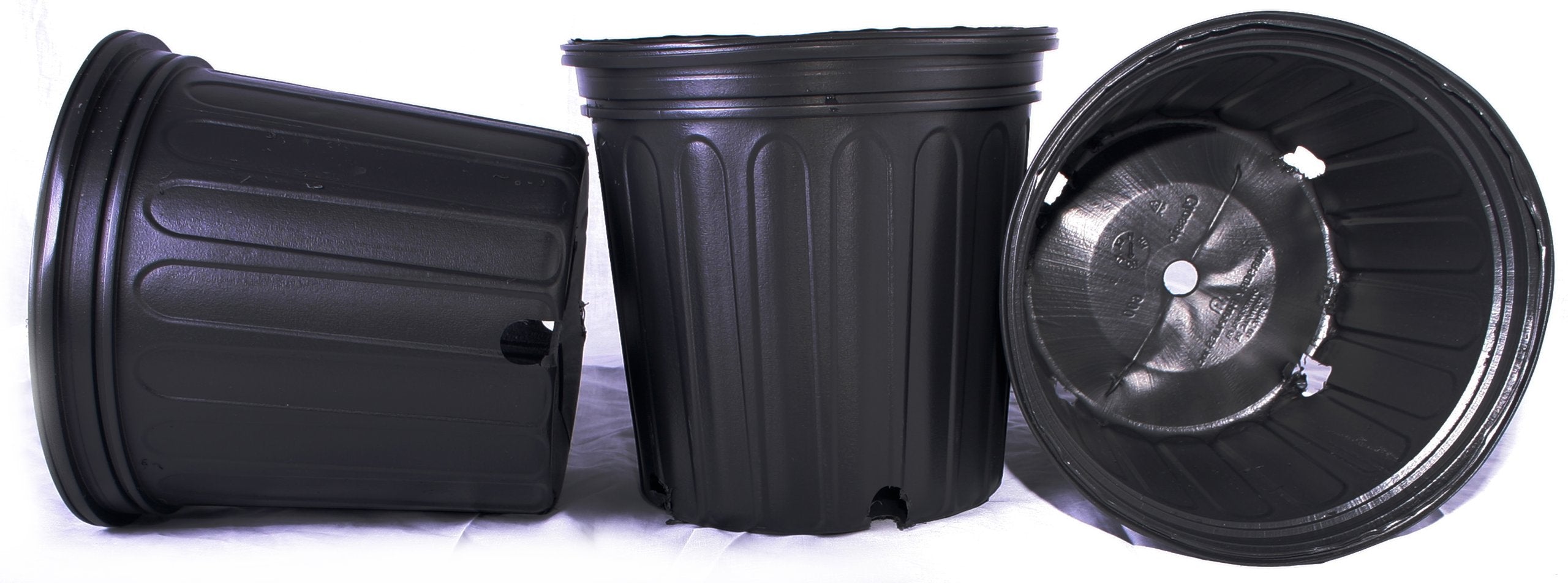 Seed Kingdom 50 New Plastic Nursery 2 Gallon Trade Pot ~ Actual Volume: 1.593 Gallons