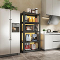 Amazon Brand  Umi 5 Tier Metal Standing Shelf Storage Rack, Kitchen Adjustable Boltless Storage Organizer Stand, Multipurpose S