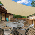 Infrange 15' X 21' Rectangle Sun Shade Sails Canopy Uv Block For Patio Deck Pergola Yard Lawn Outdoor Activities (Sand)