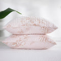 Southshore Fine Living, Inc. Floral Taupe Pillow Covers 26'X26' Set Of 2, Euro Sham Covers, Quilted Pillow Shams 26X26 To Matc