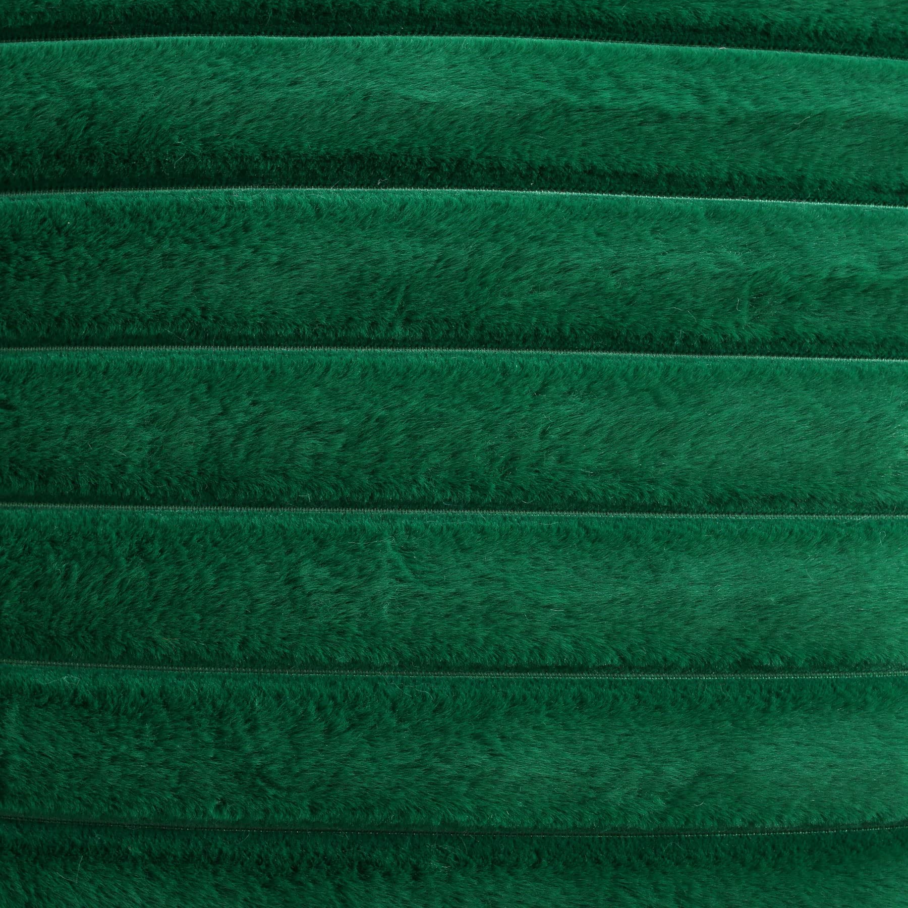 Futei Emerald Green Striped Decorative Throw Pillow Covers 16X16 Inch Set Of 2,Square Winter Decorations Couch Pillow Case,Soft